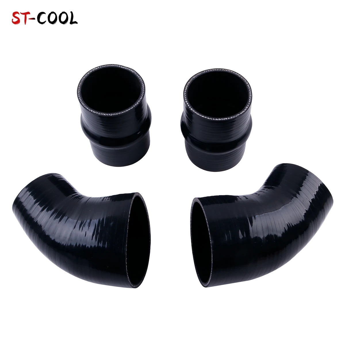 For 1994-2002 Dodge Cummins Dodge Ram Pickup Diesel 5.9L Boot 1995 1996 1997 1998 Intercooler Silicone Hoses Kit 4Pcs 10 Colors