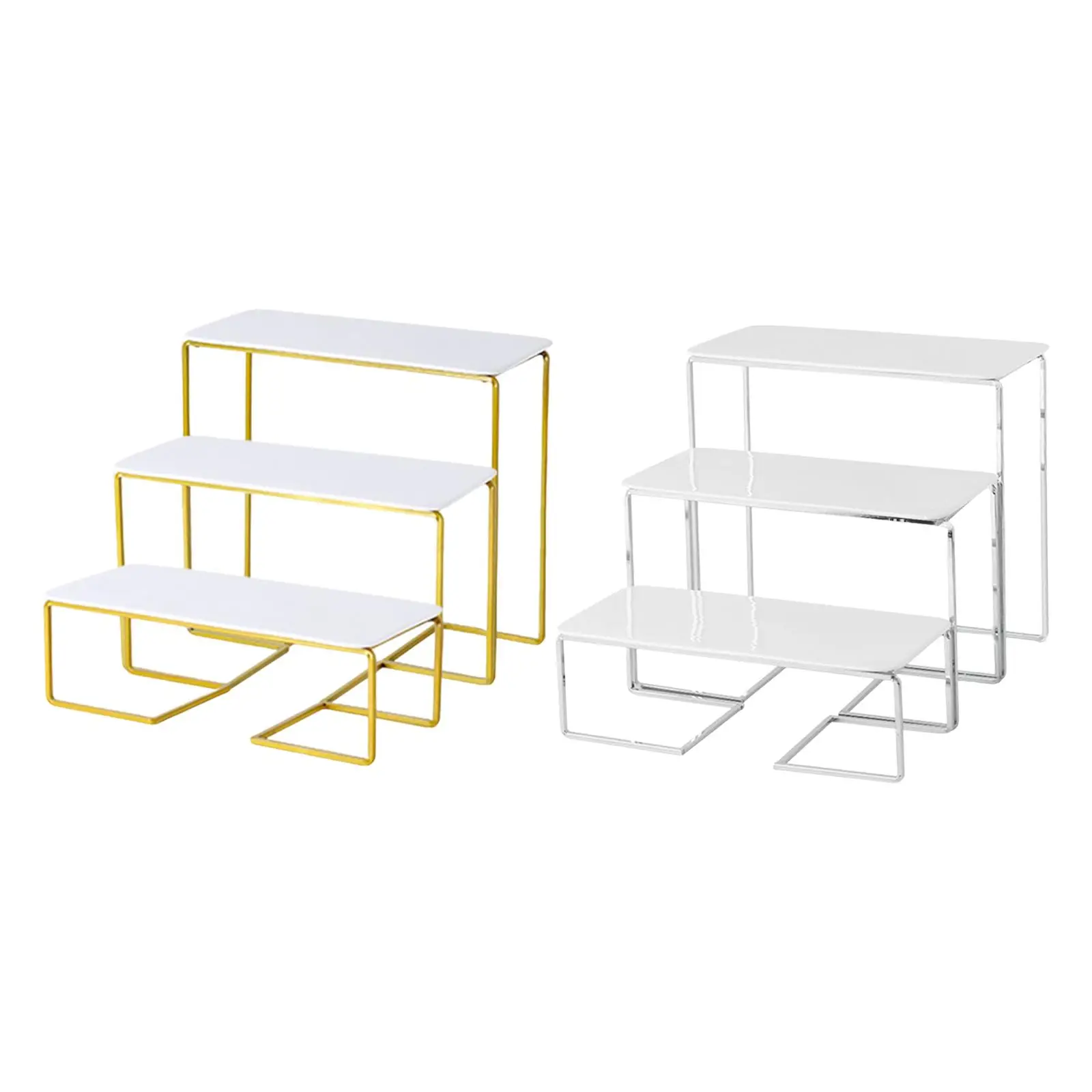 

3 Tier Cake Stand for Display, Home Decor Display Rack, Metal Cooking Organizing, Tableware Display Stand Risers Shelf
