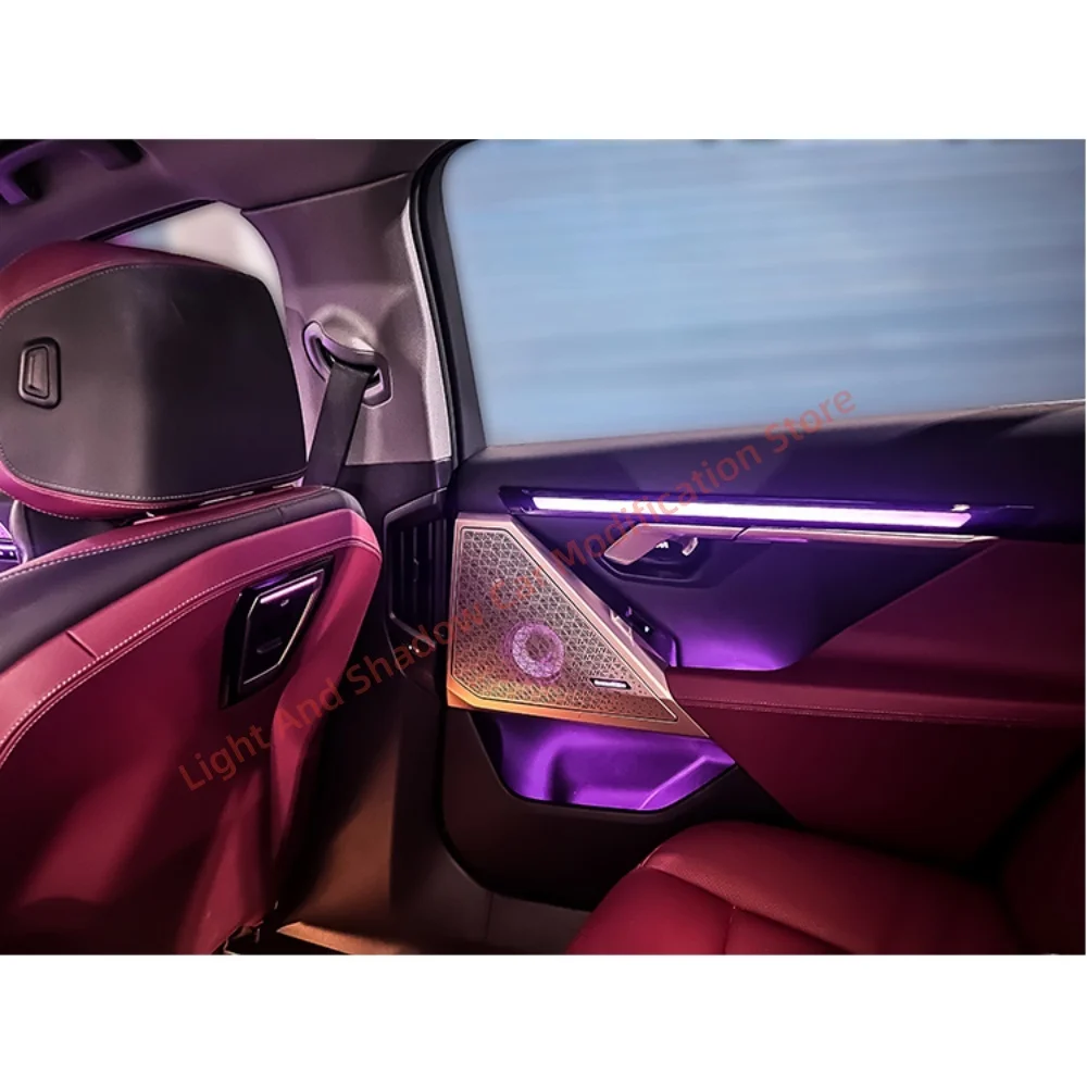 لسيارات BMW 5 Series G60/G68 مصباح جو كريستالي ترقية الإضاءة الداخلية تركيب استبدال التحكم في شاشة الضوء المحيط