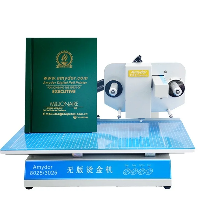 Digital Gold Foil Printing Hot Foil Printer Stamping Machine for Book Cover Gift Boxes Handbag Paper Leather PVC