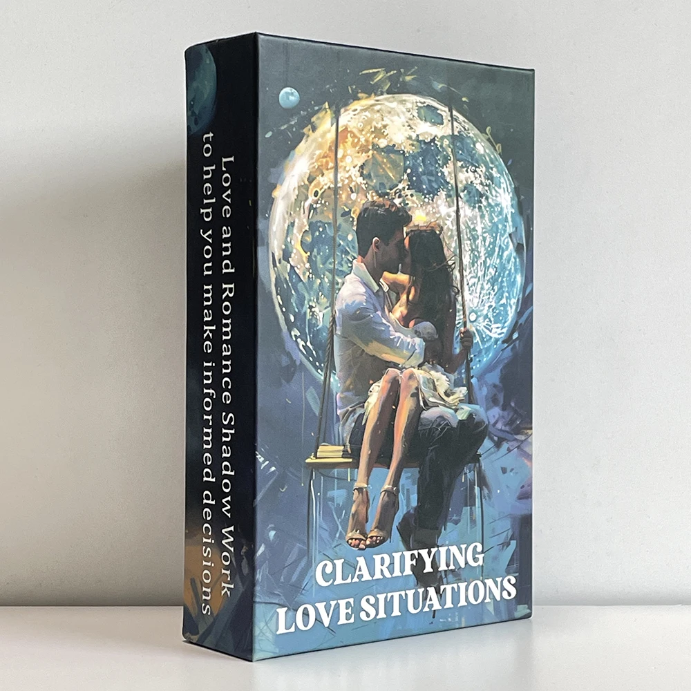 Clarifying Love Situations Oracle Cards 12x7cm 56-cards Tarot Board Deck Fortune Telling Toys in Box 400 GSM Paper Affirmation