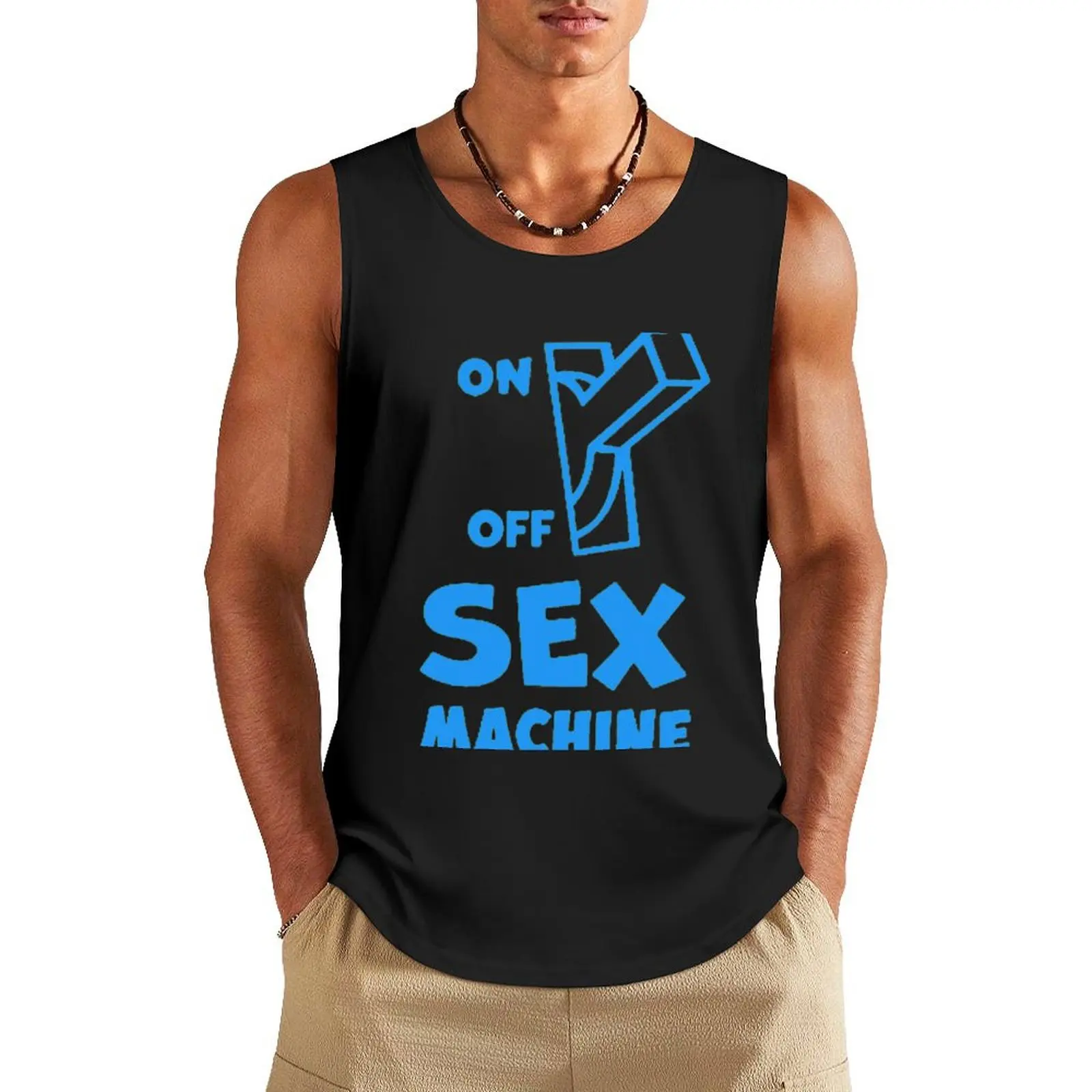 Sex Machine Tank Top Sleeveless top gym clothes for man Men's gym t-shirts