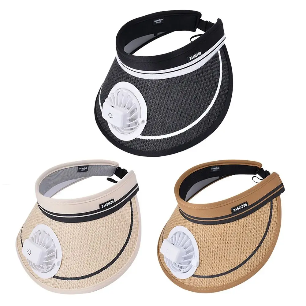 

Portable Wide Brim Solar Fan Hat USB Charging Quick Dry Men Sun Hat UPF50+ Fishing Hat for Outdoor