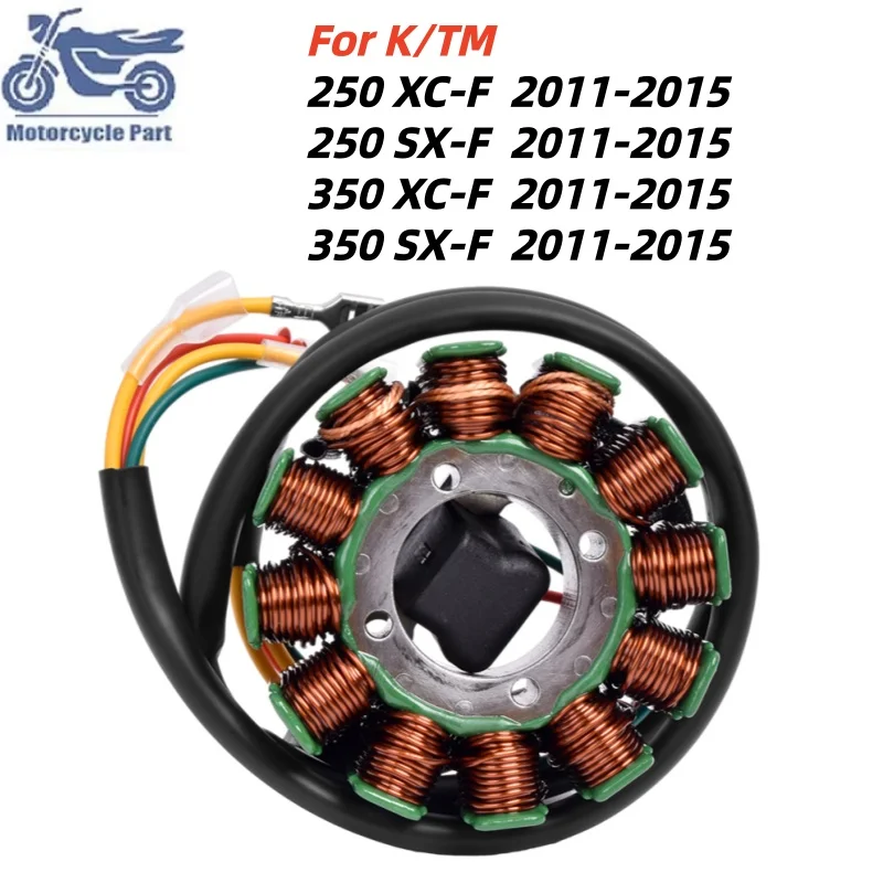 Image of 77139004000 77239004000 Motorrad-Motorenteil Generator Magneto Statorspule für K/TM 250 350 XC-F SX-F 2011 2012 2013 2014 2015