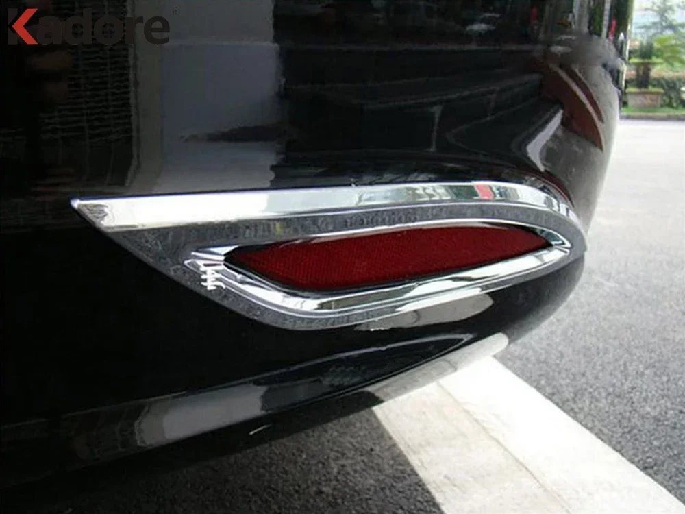 For Hyundai Sonata i45 2011 2012 2013 Chrome Rear Fog Lights Cover Foglight Lamp Frame Trim Exterior Accessories Car Sticker