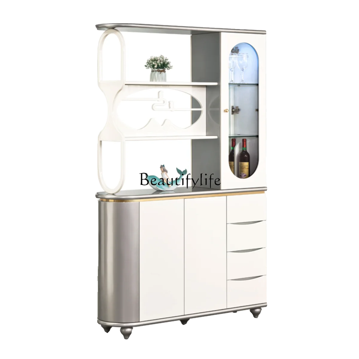 

Living Room Partition Entrance Wine Cabinet Shoe Cabinet Simple Integrated Double-Sided Screen