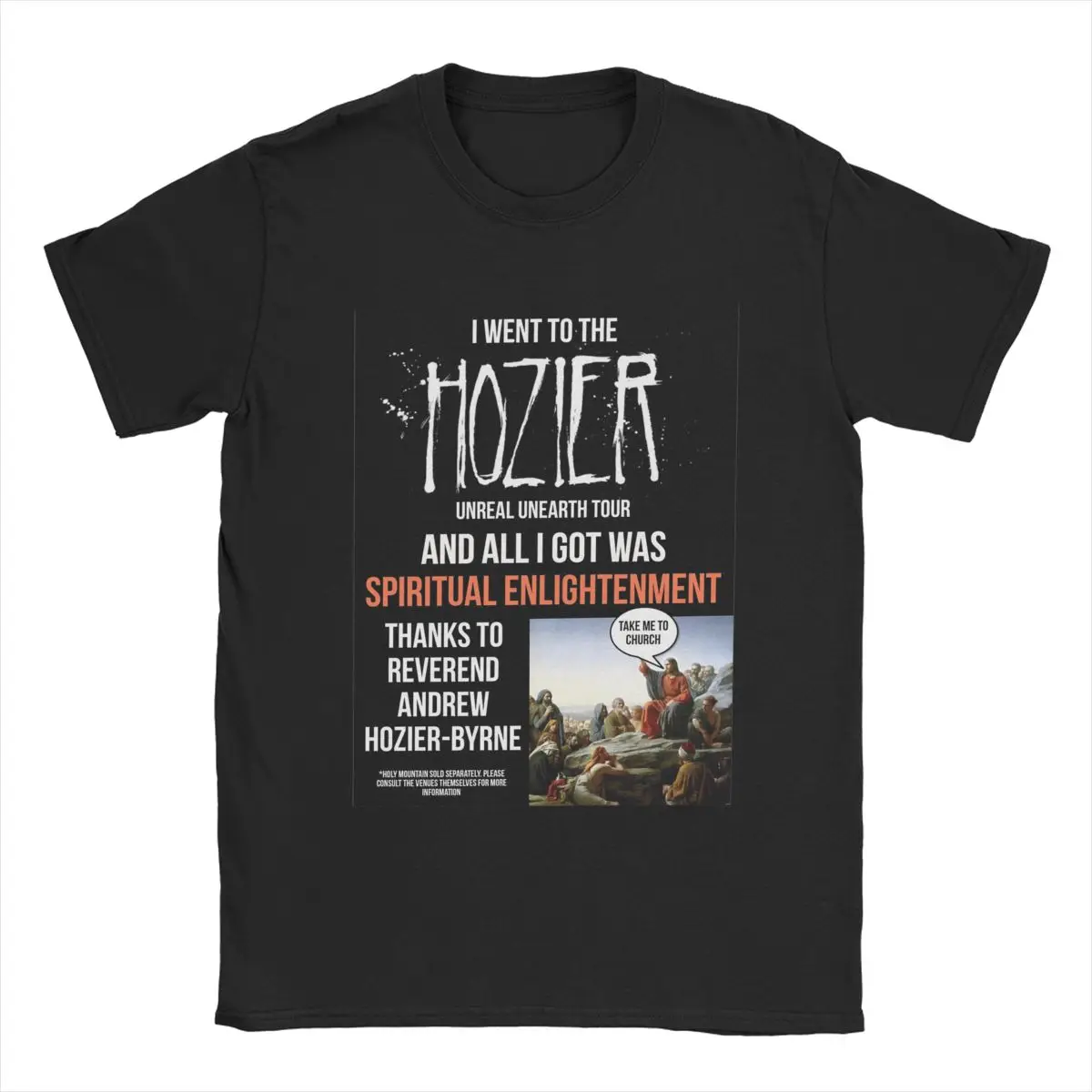 I Went To The Hozier Unreal Unearth Tour T-Shirts for Men Funny Cotton Tees Crewneck Short Sleeve T Shirts Plus Size Tops