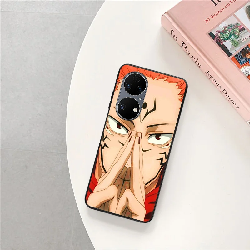 Phone Case For Motorola G50 G51 G60 G71 G30 G31 Edge20 30 40 G73 Huawei P40 P30 P20 Jujutsu Kaisen Ryomen Sukuna Anti-Drop Cover