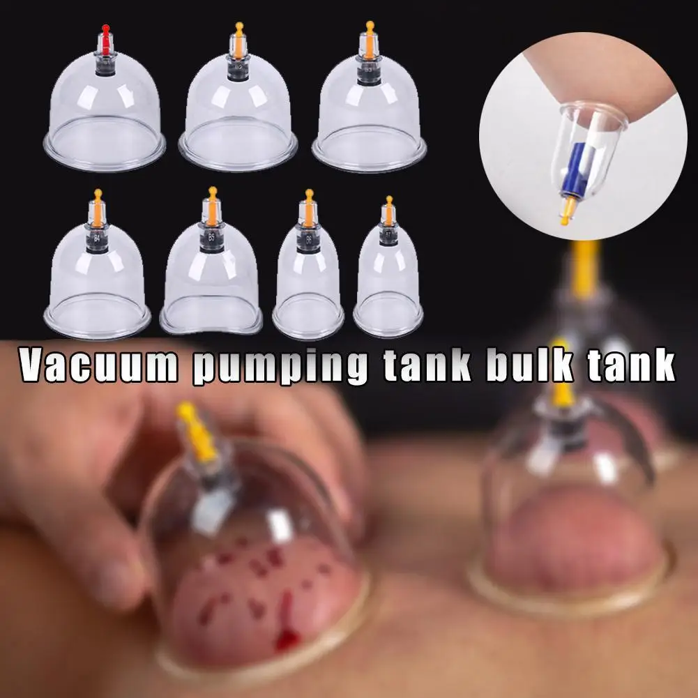 Vacuum Cupping Glasses Vacuum Massage Body Cupping Kit Anti Cellulite Chinese Cupping Body Cup Massager Slimming For Body Face