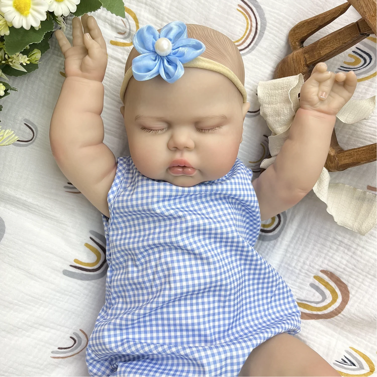 bzdoll-20inch-realistic-asleep-reborn-baby-doll-toy-50cm-3d-skin-doll-with-cloth-body-fashionable-birthday-gift-for-kids