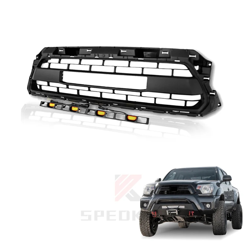 Spedking 2012 2013 2014 2015 4x4 pickup accessories parts Front TRD pro car mesh grille for tacoma