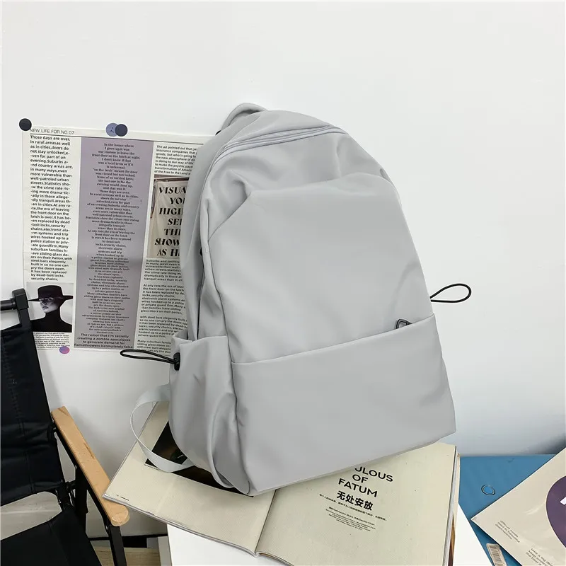 Composite Fabric Large Capacity Solid Backpack High Quality Versatile Simple Backpack for Women and Men 2024 Casual New Style