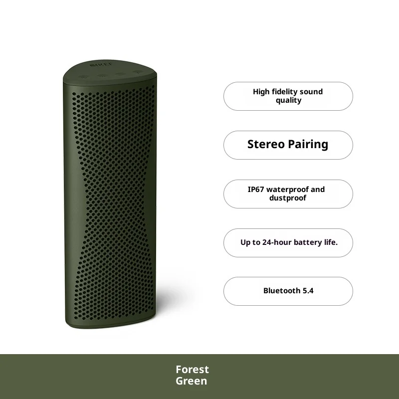 مكبر صوت بلوتوث محمول KEF Muo أصلي جديد، لاسلكي، خارجي، سطح الطاولة، عالي الدقة، نشط، مقاوم للغبار ومقاوم للماء #4