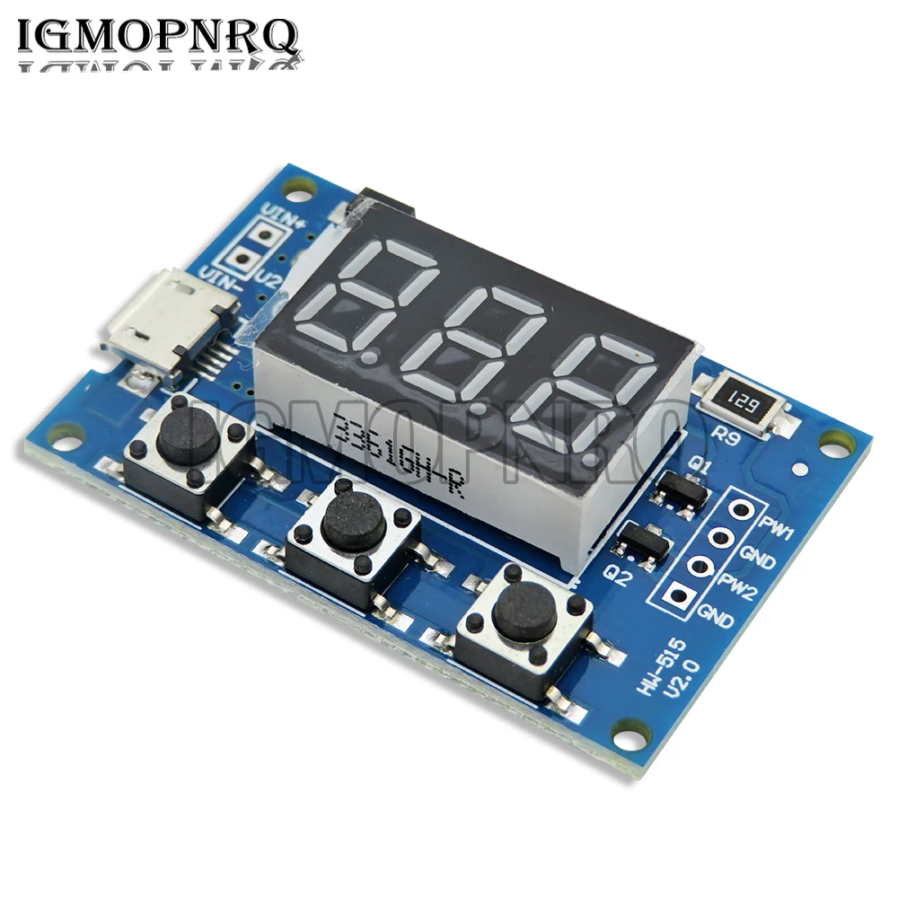 5-30V Micro USB DC 5V Power Independent PWM Generator 2 Channel Dual Way Digital LED Duty Cycle Pulse Frequency Board Module