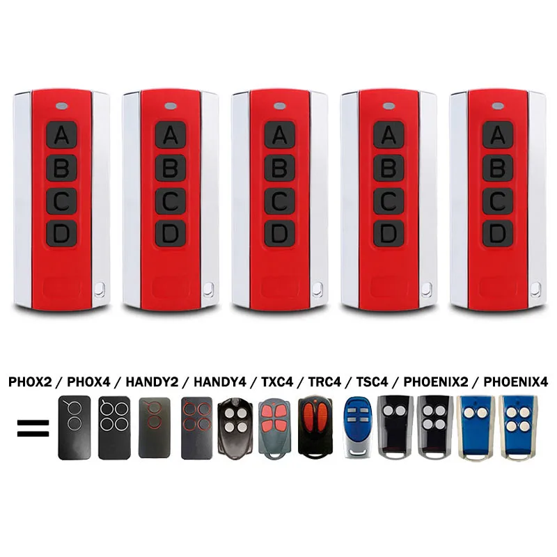 Clone V2 Remote Control PHOENIX 2 4 PHOX 2 4 HANDY 2 4 TSC2 TSC4 TRC2 TRC4 TXC2 TXC4 Garage Gate Remote Control Key 433.92MHz