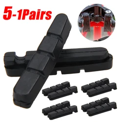 5-1Pairs 450TCR MTB Road Bike Brake Pad Bicycle Carbon Wheel Cork Wood Block Shoes Brakes Pade Rim Cycling Accessories