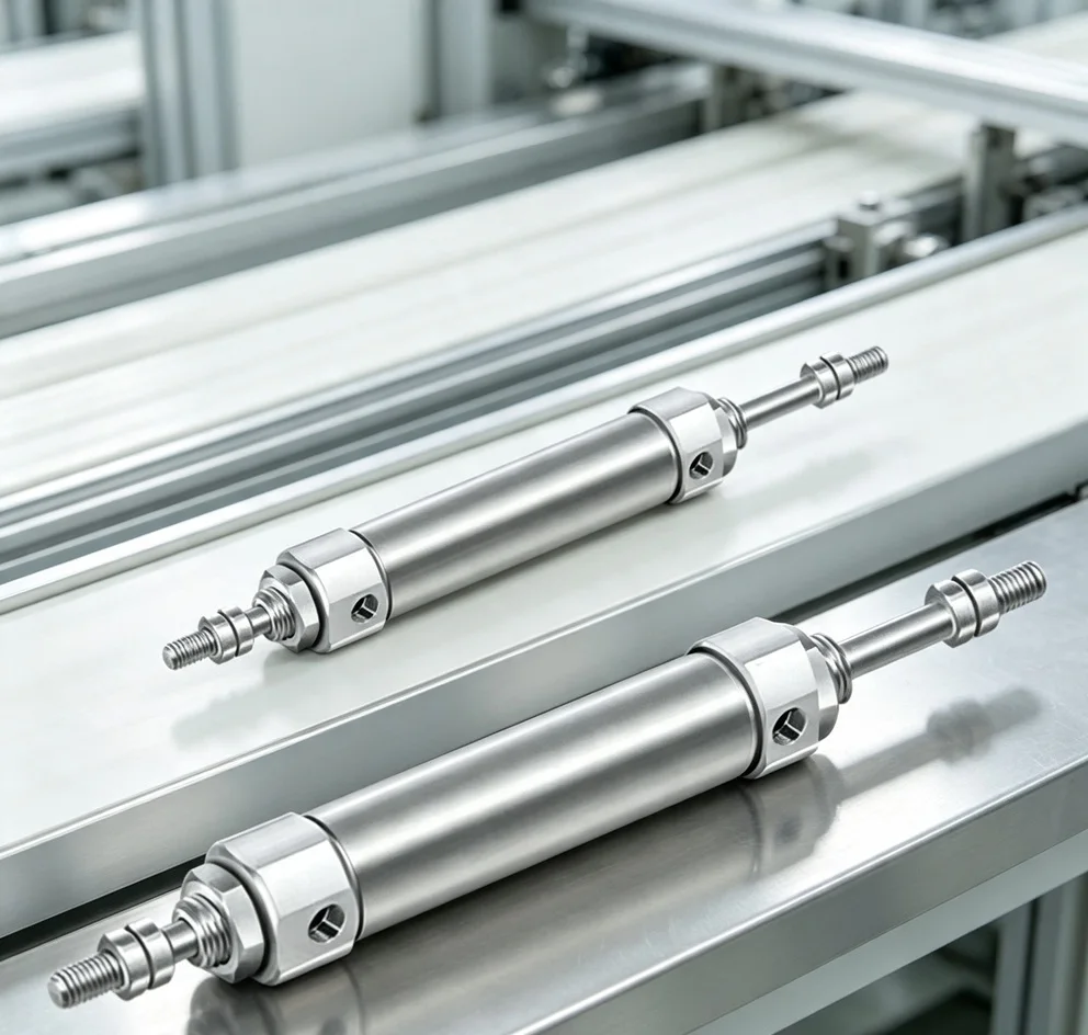 CDJ2WB16-10\15\20/25/30/40/50 75 100 Series Double-Head Outlet Mini Air Cylinder  Pneumatic MiNi Cylinder