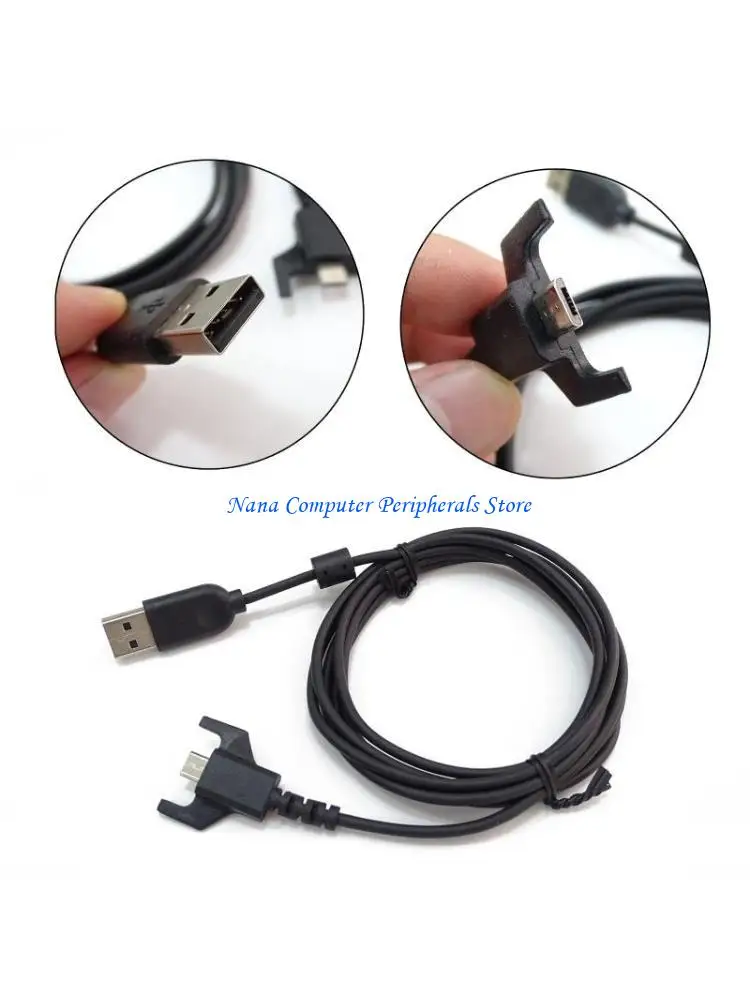 

Линия мышей USB F68C, 2M USB -мышиный кабель, запасные детали, замены замены замены проволоки для GPRO Wireless GPRO X Mouse