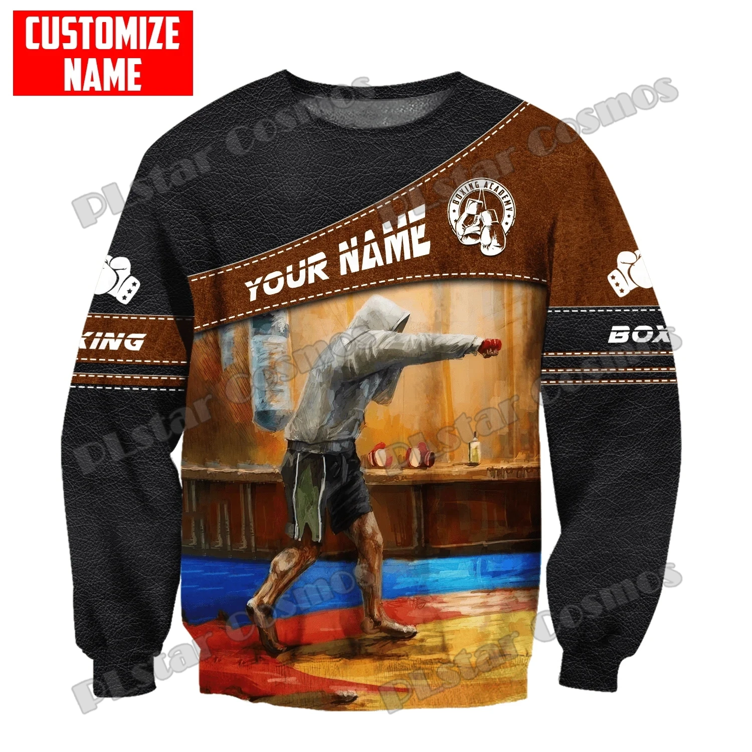 

PLstar Cosmos Custom Name Boxing 3D All Over Printed Fashion Men's Hoodies & Sweatshirt Autumn Unisex Casual Zip Hoodie TDD223