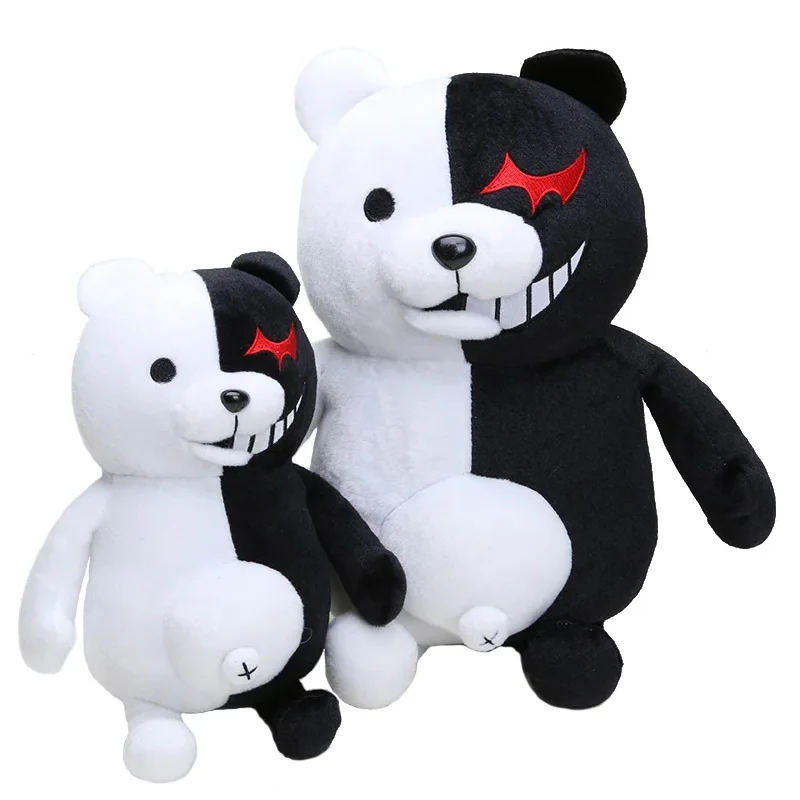 

25cm Anime Dangan Ronpa Super Danganronpa 2 Monokuma Black&White Bear Plush Toy Bear Soft Stuffed Animal Dolls Toys