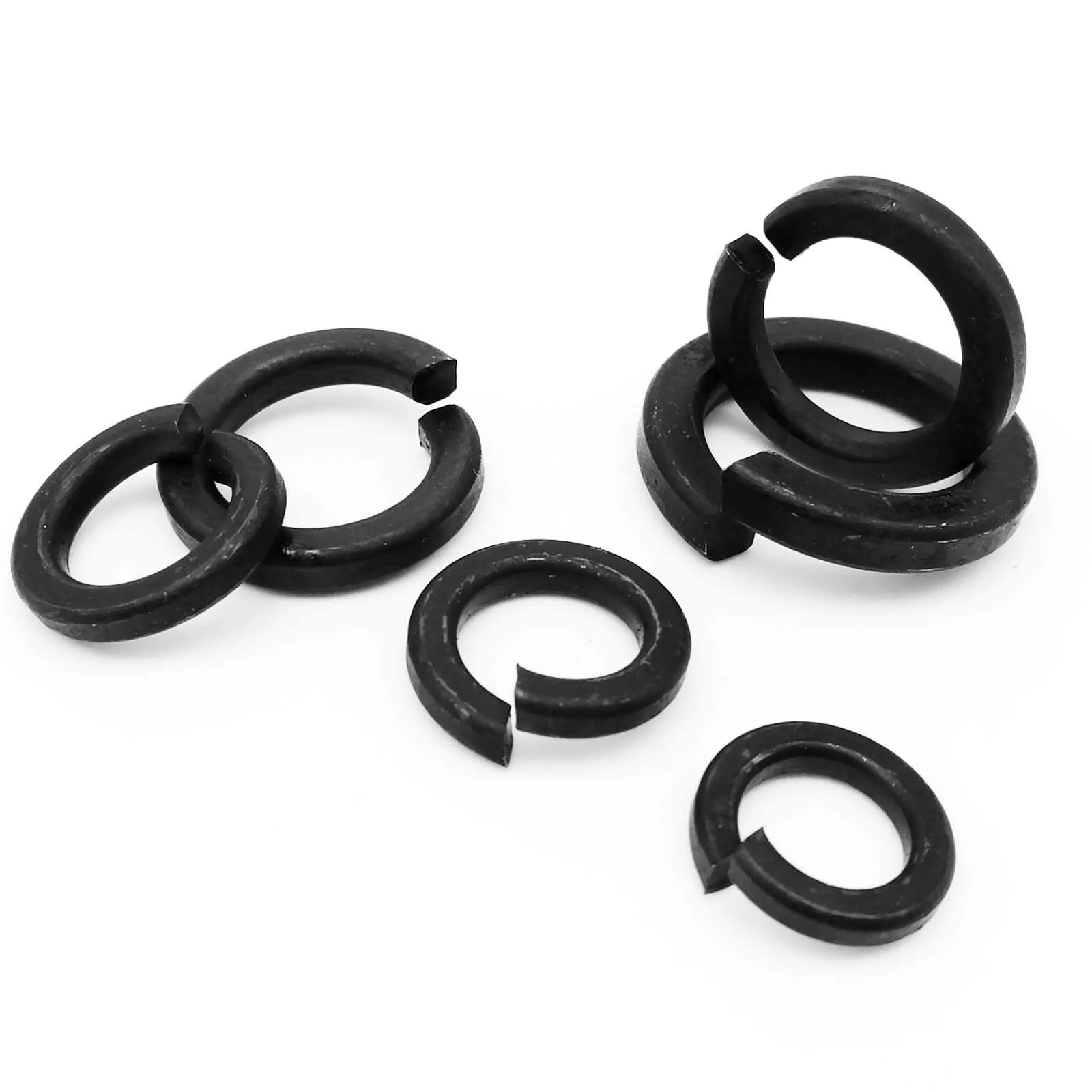 M2 M2.5 M3 M3.5 M4 M5 M6 M8 M10 M12 M14 M16 M20 M24 DIN127 GB93 Black Grade 8.8 Steel Spring Washer Split Lock Elastic Gasket