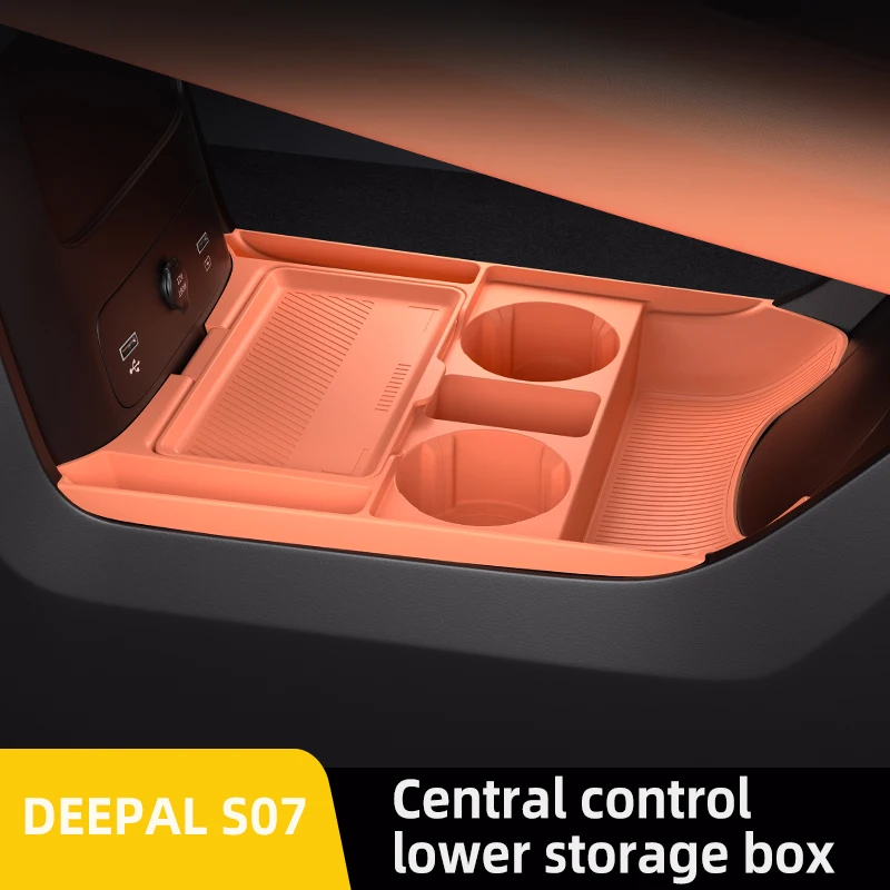 

Для DEEPAL S07 2024 2025 2026, ящик для хранения, центральный подлокотник, скрытый ящик, держатель для чашки, органайзер, аксессуары для интерьера
