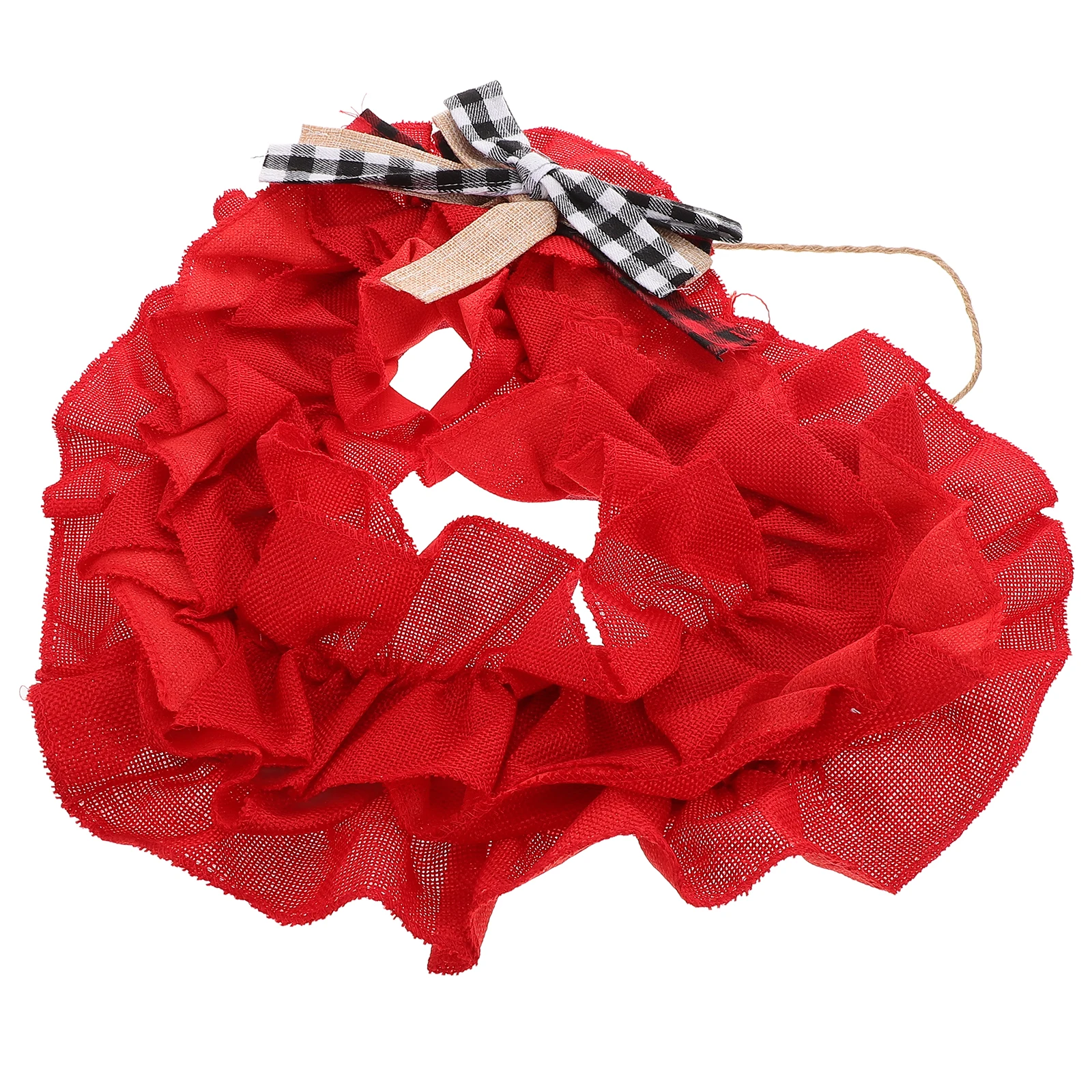 

Heart Shaped Wreath Valentine's Day naments Decorative Hanging Heart Wedding Door Sign Safe Lightweight Cloth