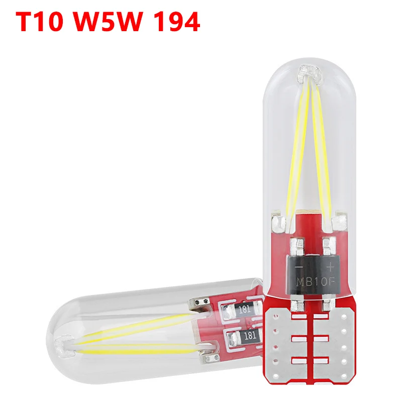 

Newest Car T10 LED Cob Light Automobiles bulbs For Clearance License plate Reading Dashboard Auto Brake Turn signal DRL Fog Lamp