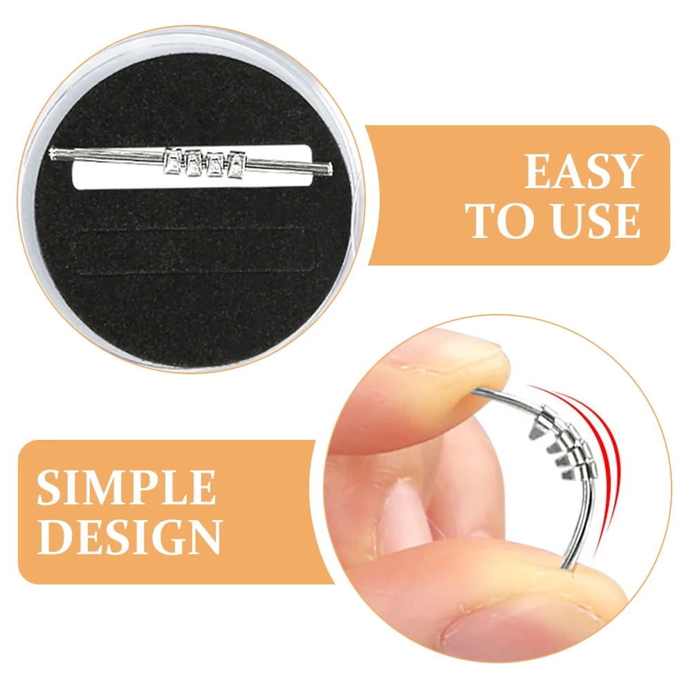 4 Pcs Toe Fixation Tape Ingrown Toenail Buckle Stickers Toenails Correction Buckles Men and Women Tool