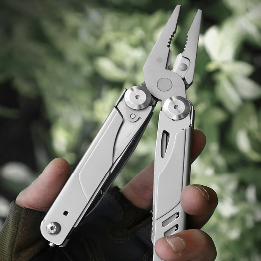 16 IN 1 Steel Multifunctional Folding Knife Tactical Pliers Camping Multitool Emergency Equipment Portable Pocket Knife