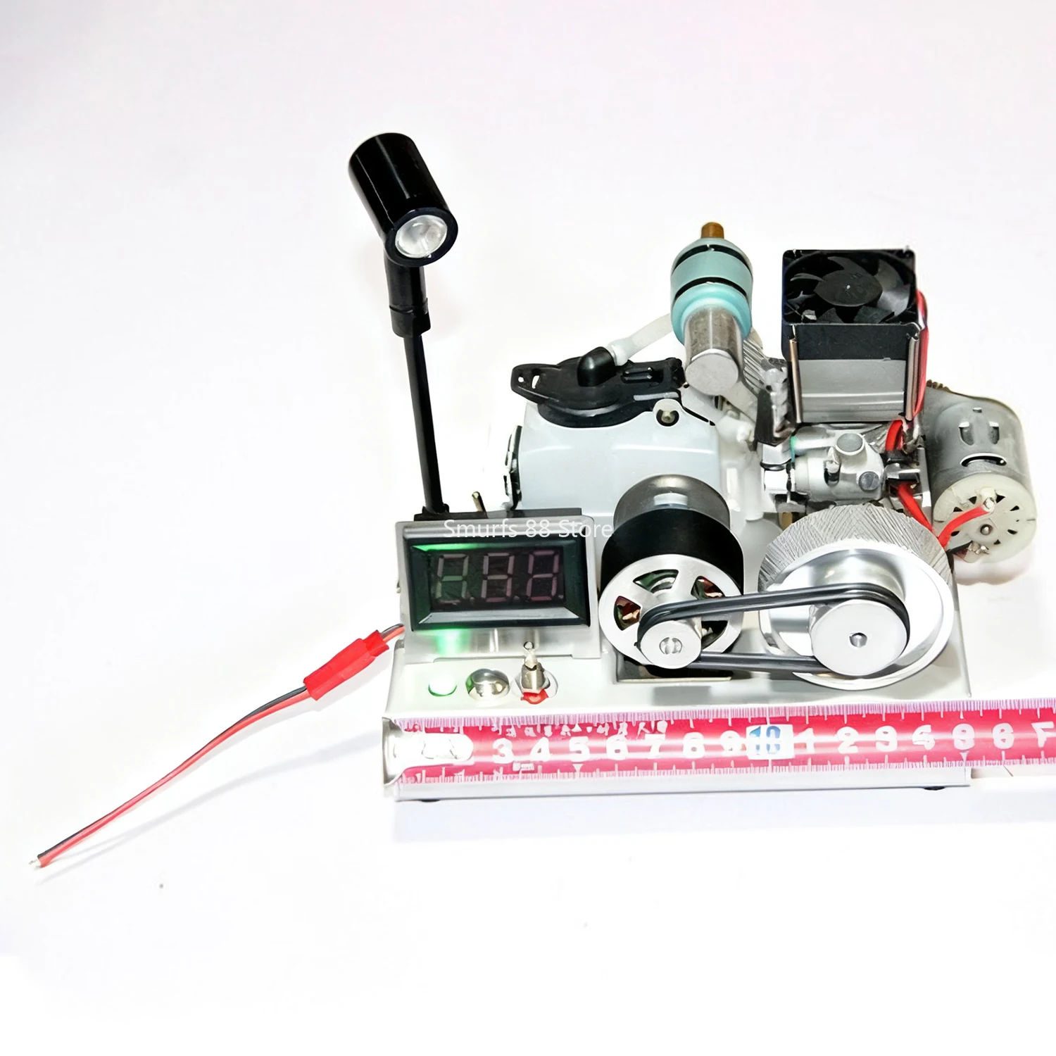 

12-уровневый метаноловый двигатель, преобразованный в генератор, металлический мини-генератор, двигатель 12 В, USB-выход, модель двигателя 5 В, игрушка