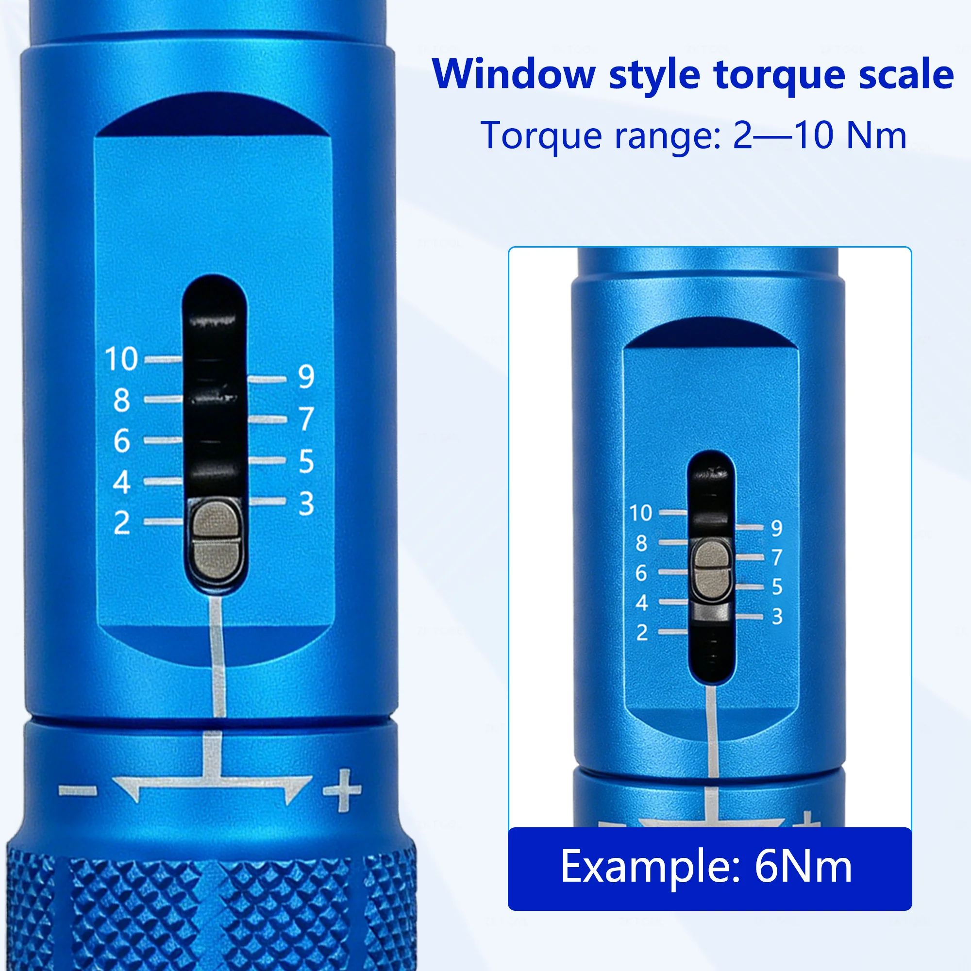 2-10Nm Mini Preset Torque Wrench Dual Direction Adjustable Click Bike Bicycle Repair Spanner Hand Tool For Gauge Indicator Blue