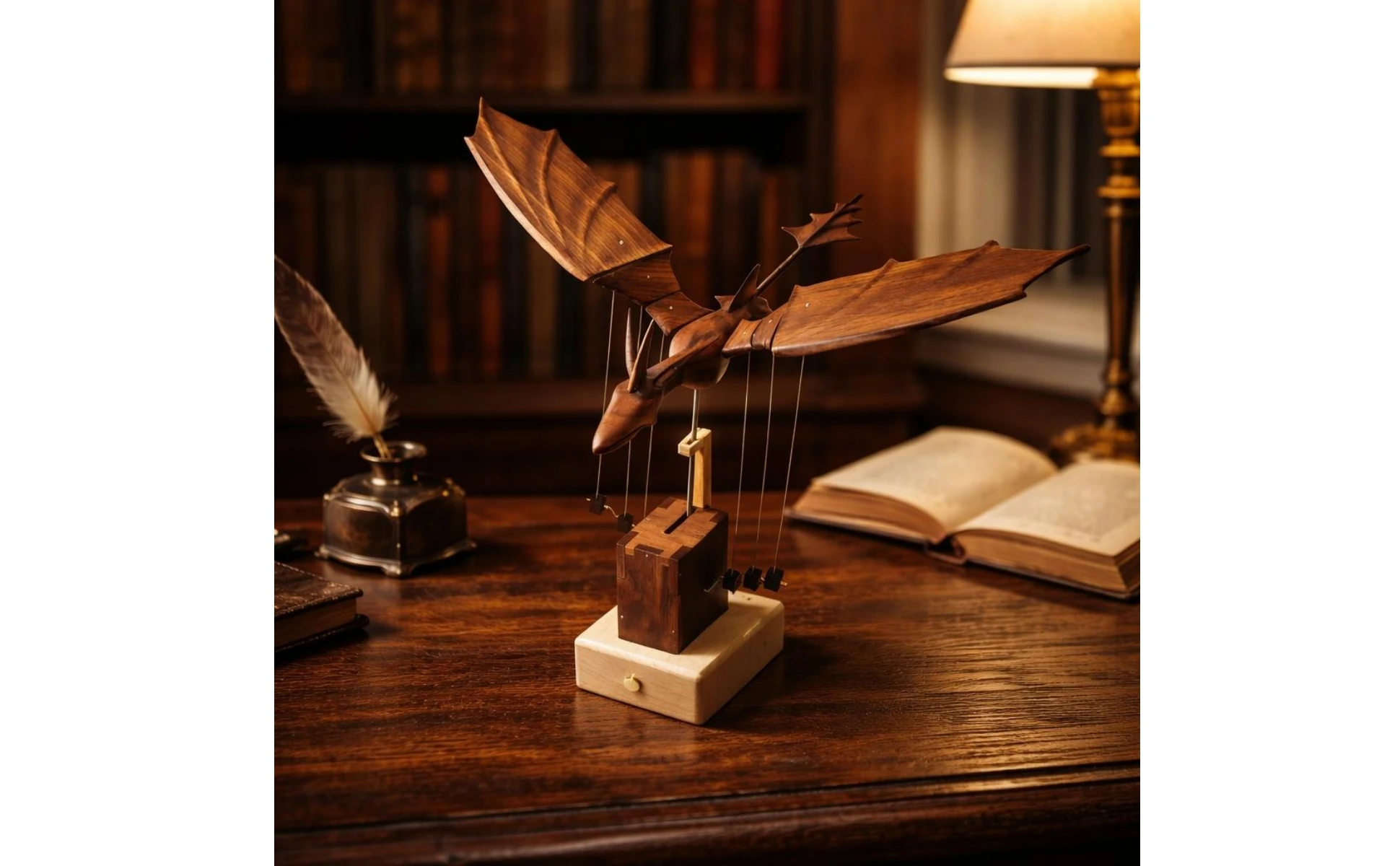 Wooden Dragon Statue Walnut Finish Wooden Dragon Figurine Table Ornament Handmade Home Decor Artistic Design for Office, Shelf Wooden Dragon Statue Walnut Finish Wooden Dragon Figurine Table Ornament Handmade Home Decor Artistic Design for Office, Shelf
