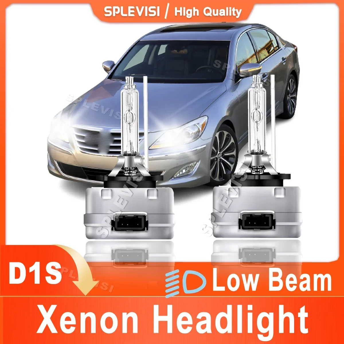 

2x 6000K White HID D1S Xenon Lamp Headlight Low Beam 9000LM For Hyundai Genesis 2008 2009 2010 2011 2012 2013 2014