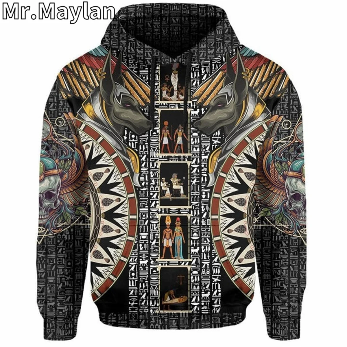 

Ancient Egypt ANUBIS SCARAB EGYPTIAN 3D Unisex Vintage Hoodie Men Sweatshirt Streetwear Zip Pullover Casual Jacket Tracksuits