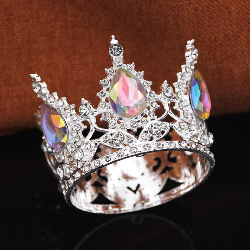 سوبر لطيف الأميرة التيجان لحفل الزفاف زهرة الديكور كعكة تاج توبر الفتيات هدية عيد ميلاد الإكليل مجوهرات اكسسوارات