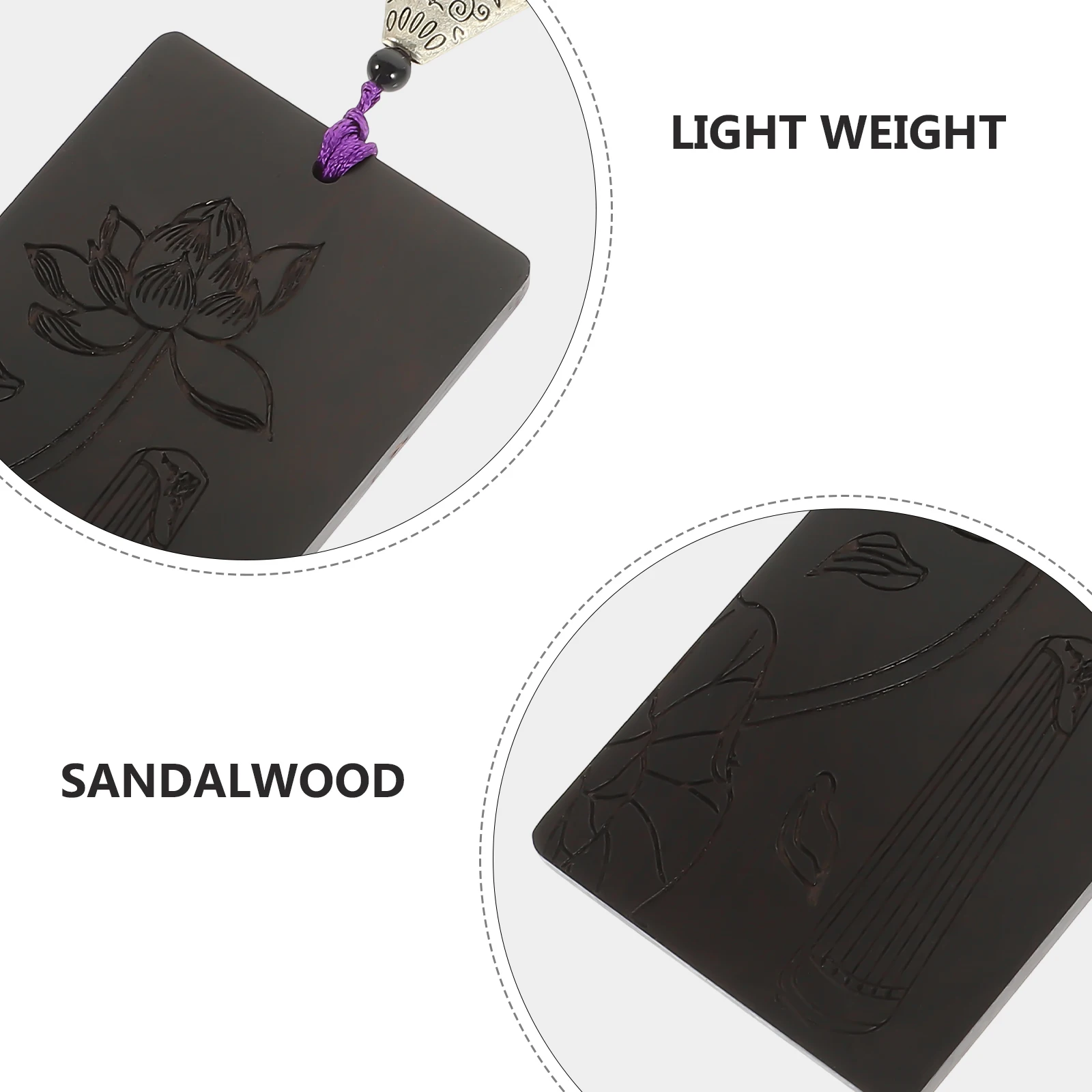 

1 pc Guzheng Nail Plate Pick Storage Container Wrapped Card Retro Wooden Accessory Lightweight Durable Sandalwood Guitar Hairpin