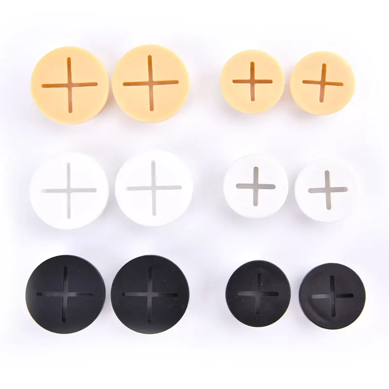 2pcs Flexible Silicone Cable Cord Grommets Rubber Grommets For Table Desktop Hole Cover TV Console And Furnitures Hole Cover