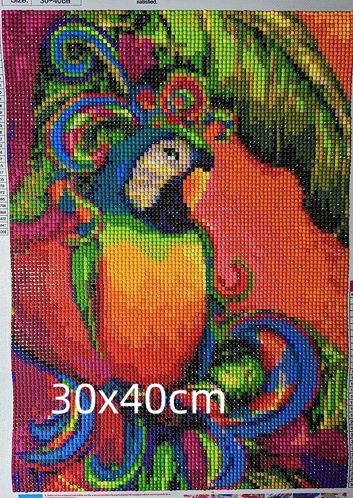 Animals Blue Parrot Bird Diamond Painting Handwork Art Square Diamond Art Kits 5d Cross Stitch Mosaic New Decoration Collection