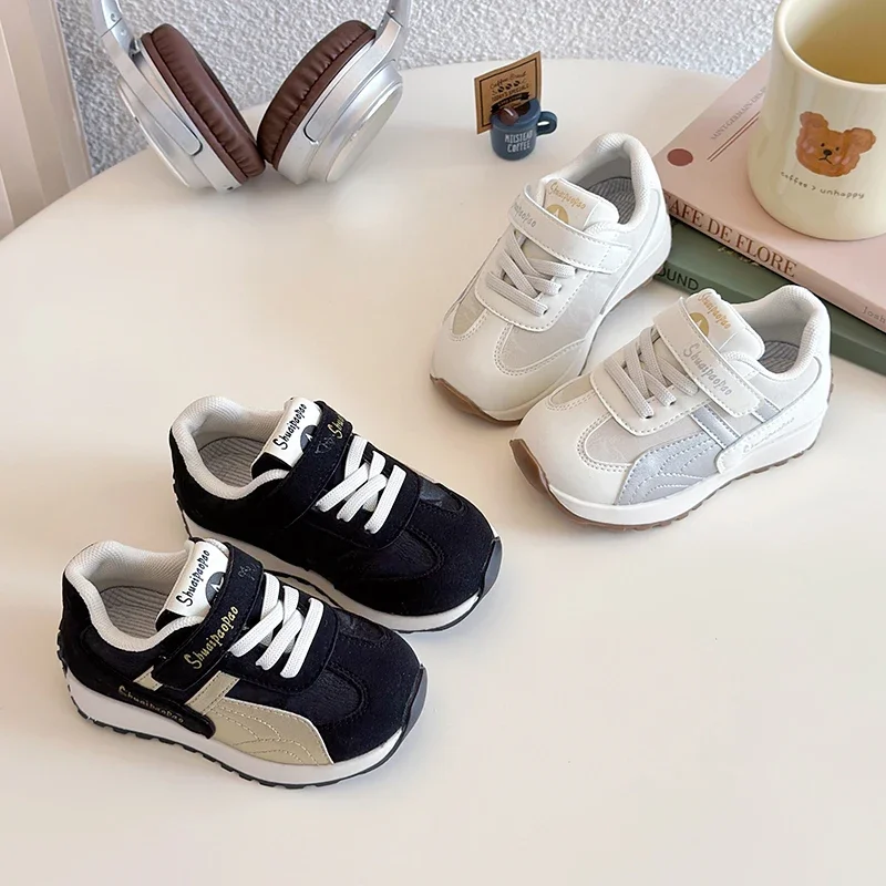 Boys Girls Breathable Outdoor Board Shoes 2025 Toddler Baby Kids Fashion Design Walking Shoes Sneakers Non-slip Casual Sneakers