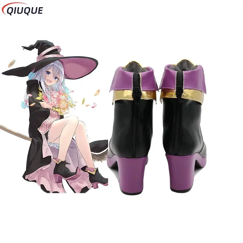 Anime The Journey of Elaina Cosplay Shoes Wandering Witch Boots Majo No Tabitabi Lovely Halloween Party Accessories