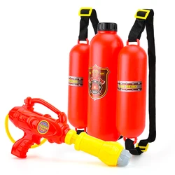 Mochila de bombero, pistola de agua, pulverizador de juguete para niños, pistolas de agua para niños, juguetes de playa para exteriores, extintor de verano