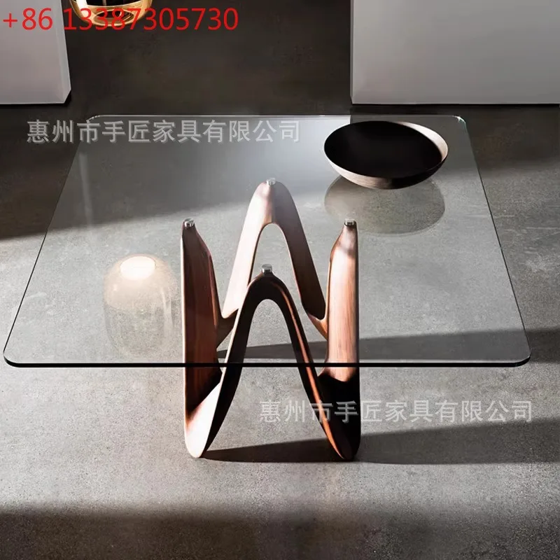 

Креативный обеденный стол из FRP. Современный дизайнер. Гостиная. Круглый стол из закаленного стекла.