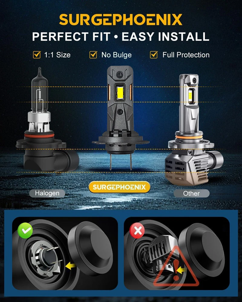 H7 h4 lâmpadas 600000lm super mais brilhante 1:1 mini tamanho 6500k branco fresco h7 lâmpadas de nevoeiro fora da estrada luz farol do carro lâmpada