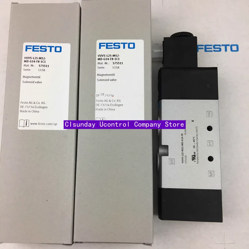 

New original FESTO solenoid valve VUVS-LK20-B52-D-G18-1C1-S 8043215