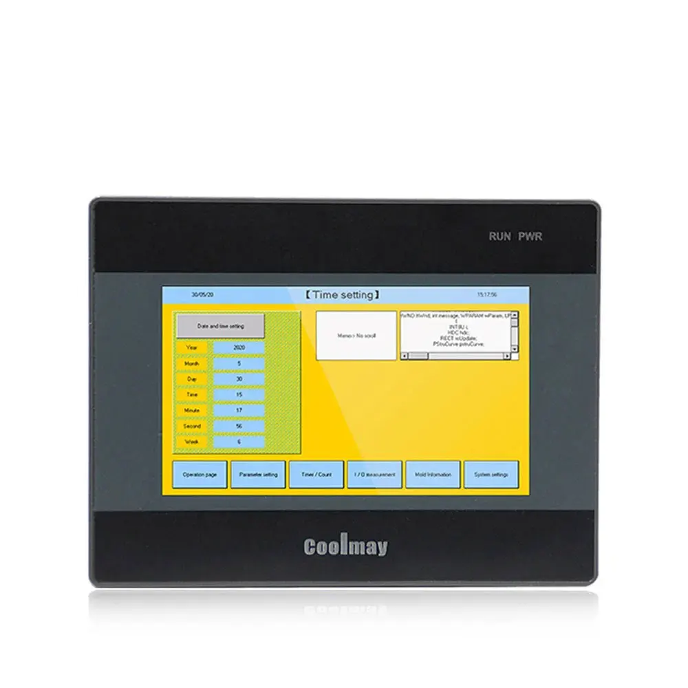 Coolmay Pannello schermo Hmi da 4,3 pollici TK6043FH 408 MHz Display interfaccia uomo-macchina Supporto calendario Tutti i PLC