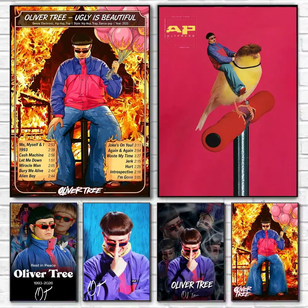 Singer O-Oliver Tree Ugly is Beautiful Poster HD Decorative Wall Art for Living Room Bedroom Café Stylish Home Décor Gift