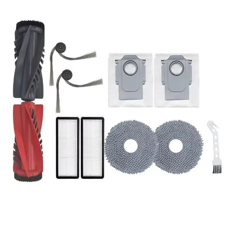 ABVI-For Roborock Qrevo C/Curv/Curvc/Edge/Edgec/5AE/S5V Replacement Parts- Main Side Brush Mop Filter Dust Bag Set For Sweeper U