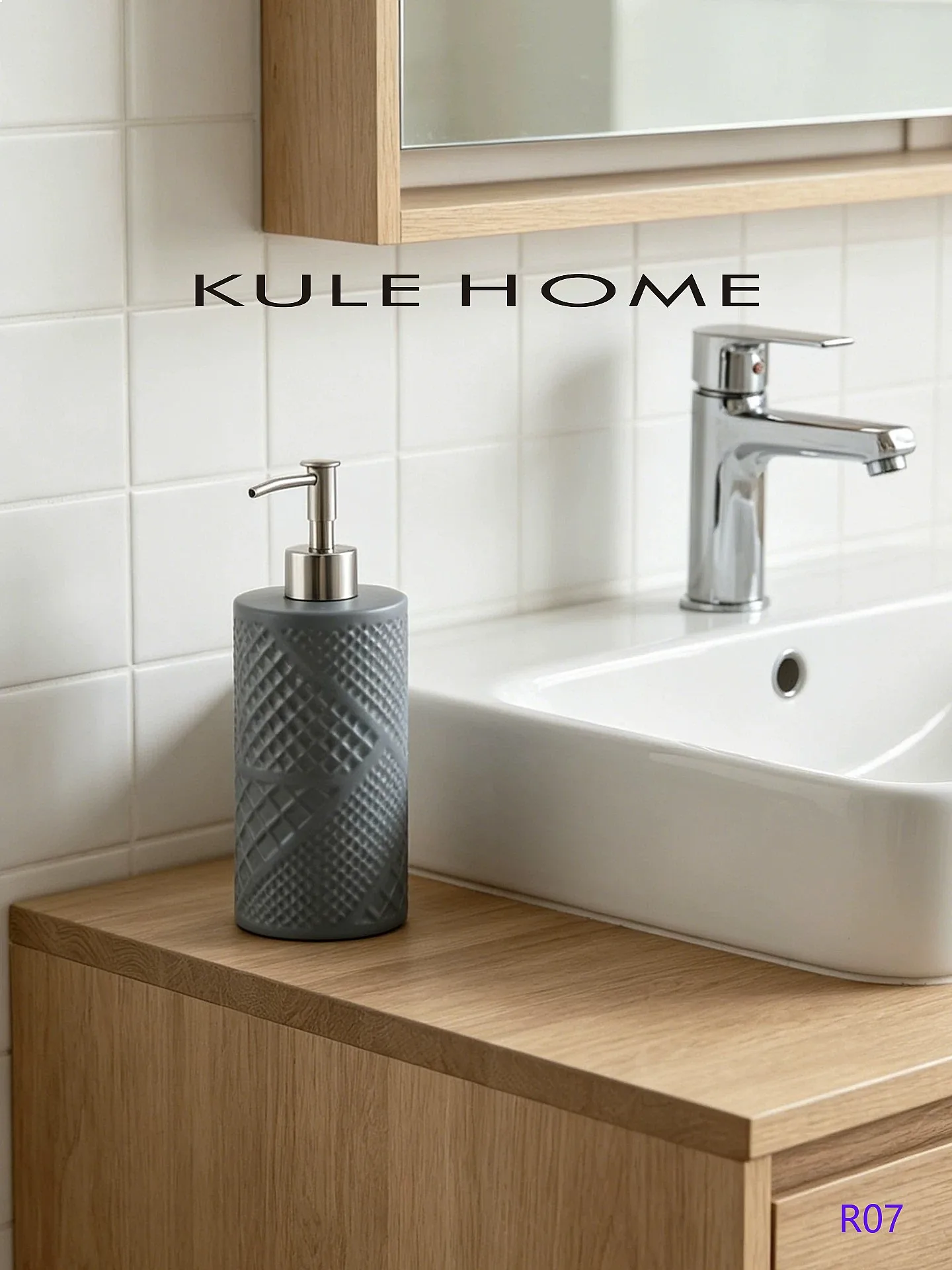 Creative Ceramic Soap Dispenser Shampoo Lotion Pump Bottle for Hotel