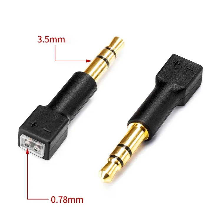 High Quality Audio Pair 3.5mm to MMCX Adapter / 0.78mm pins for WTD-3 M1 M2 ZX-1 Headphones Conversion Pin DIY Stereo Headset